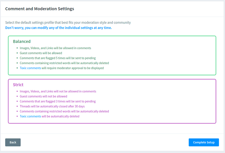 Disqus moderation style