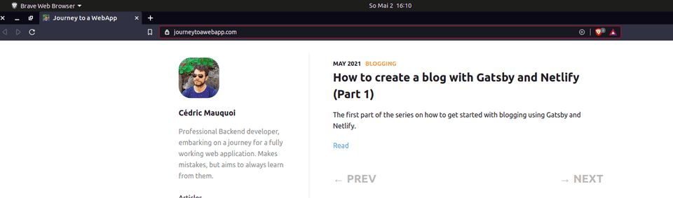 Your domain now shows your blog! Your domain now shows your blog!
