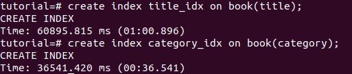 The longer creation time for indexes in large tables The longer creation time for indexes in large tables