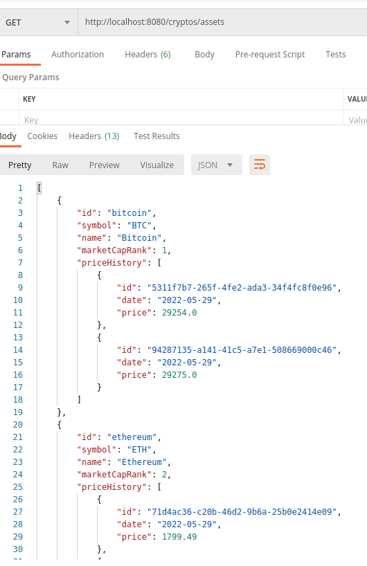 Third retrieval in Postman Third retrieval in Postman